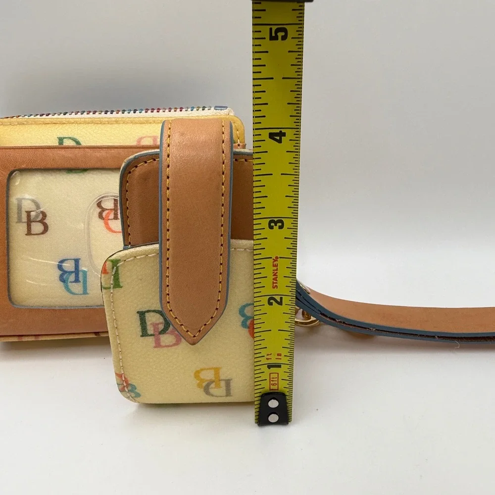 Dooney & Bourke It Bag Multi-Color DB Monogram Belt Loop Cell Phone Case Pouch
